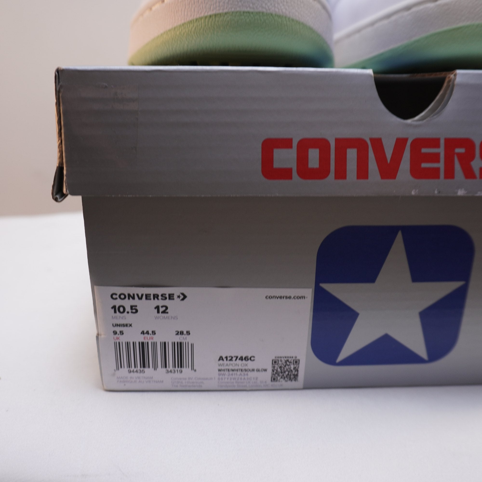 Zapatillas Converse para Hombre Usadas - Blancas, Talla 44.5