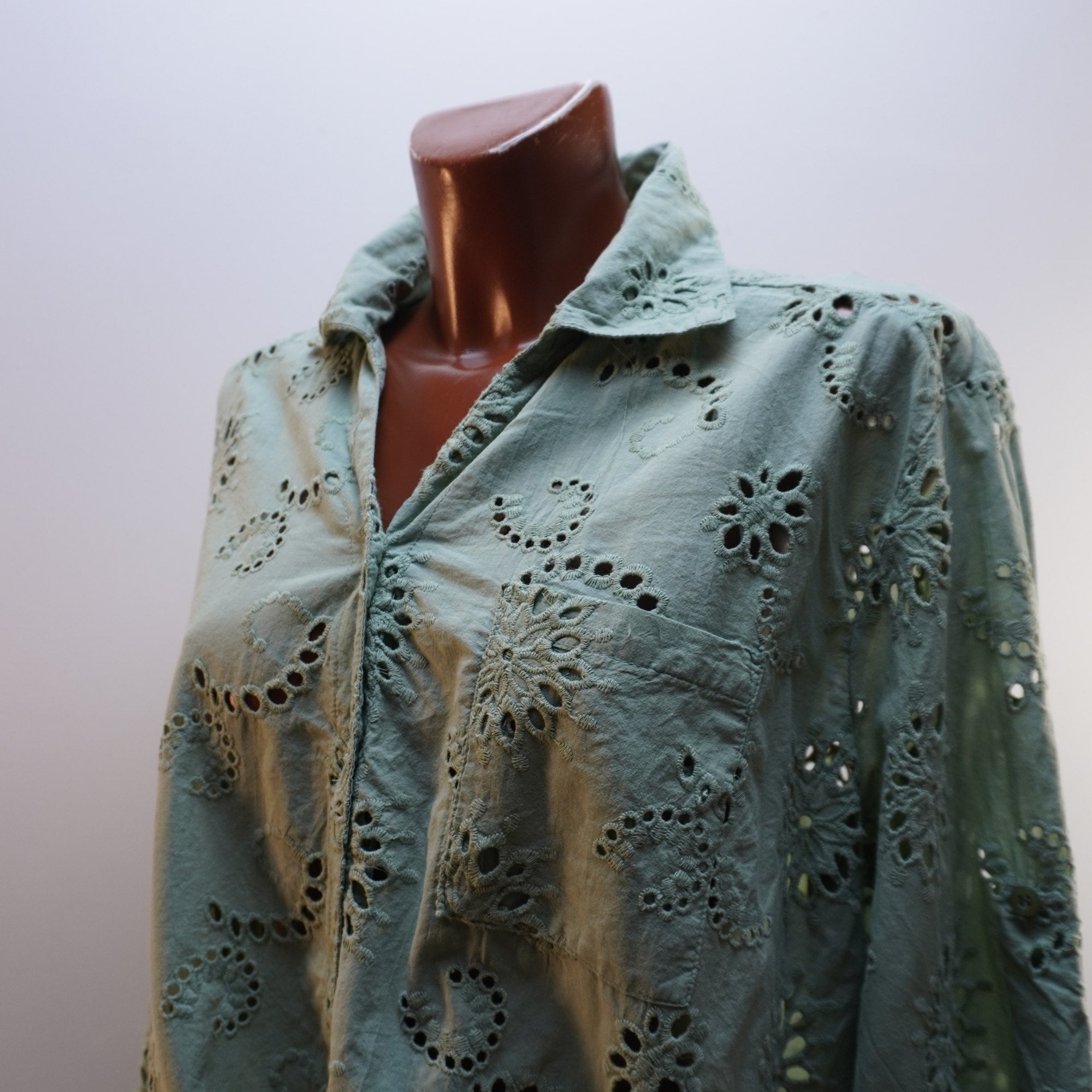 Camisa de Vestir Pescara para Mujer Verde - XL, Usada en Muy Buen Estado