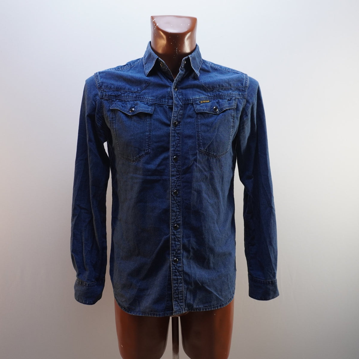 Camisa Henley G-Star para Hombre Usada - Azul, M
