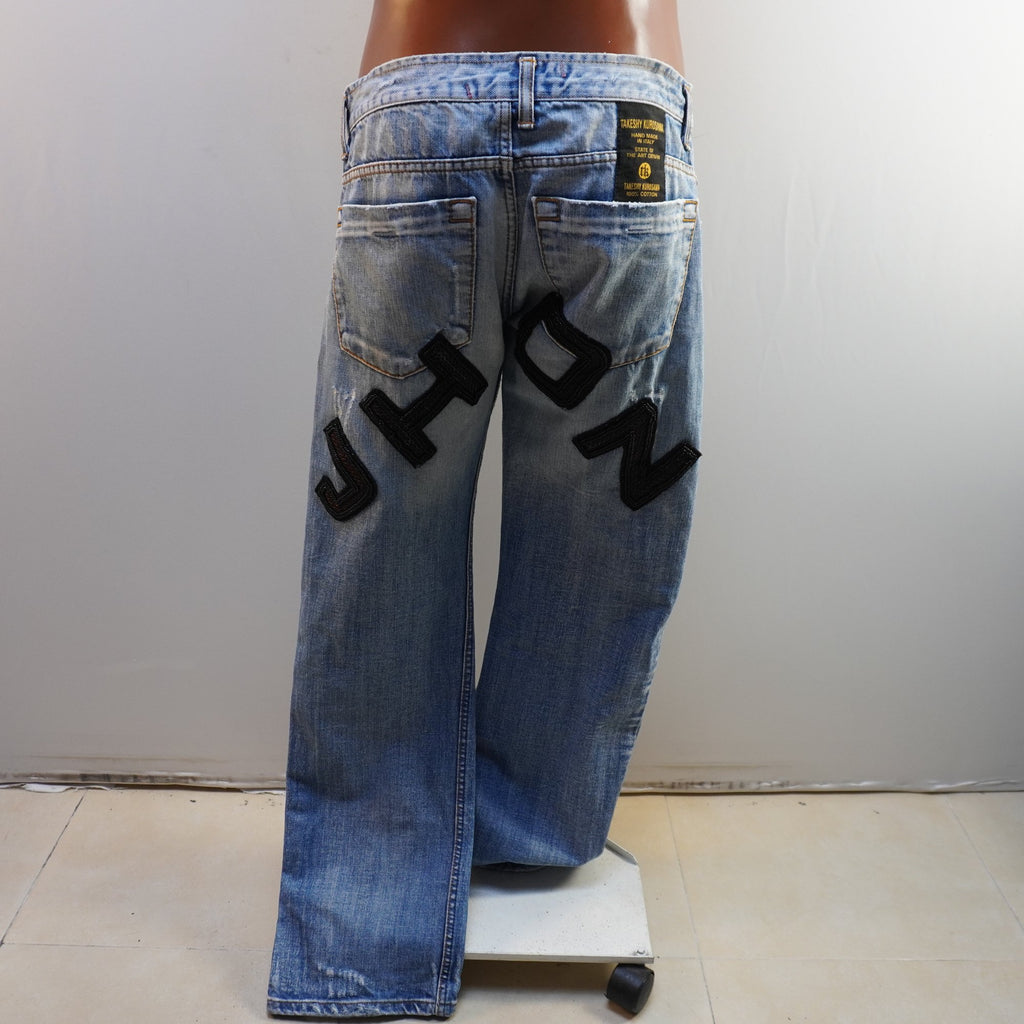 Vaqueros Takeshy Kurosawa para Hombre - Azul, XL Usados en Muy Buen Estado