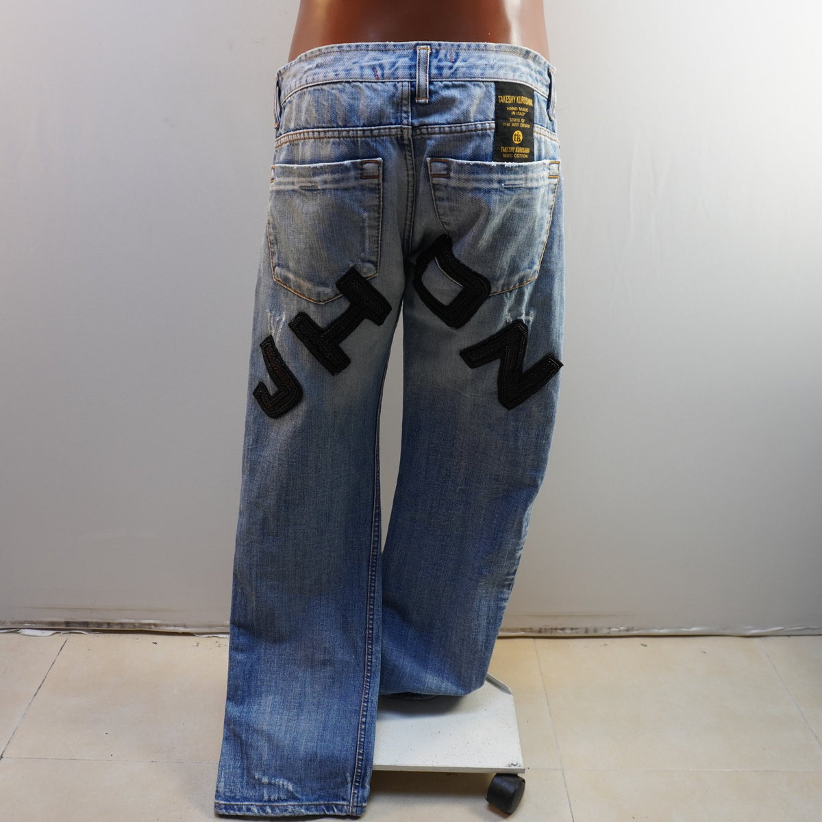 Vaqueros Takeshy Kurosawa para Hombre - Azul, XL Usados en Muy Buen Estado