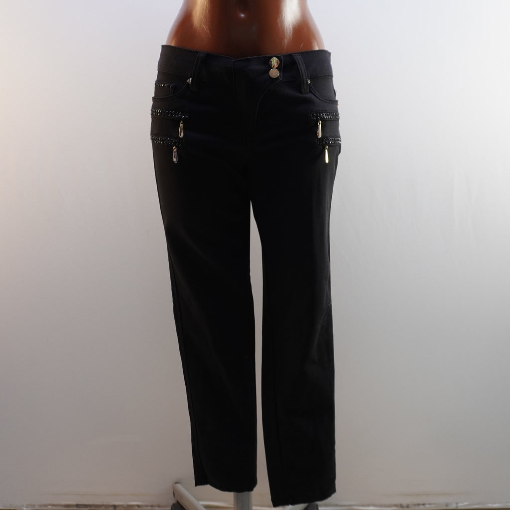 Vaqueros Balmain para Mujer en Negro - Talla L, Usados en Muy Buen Estado