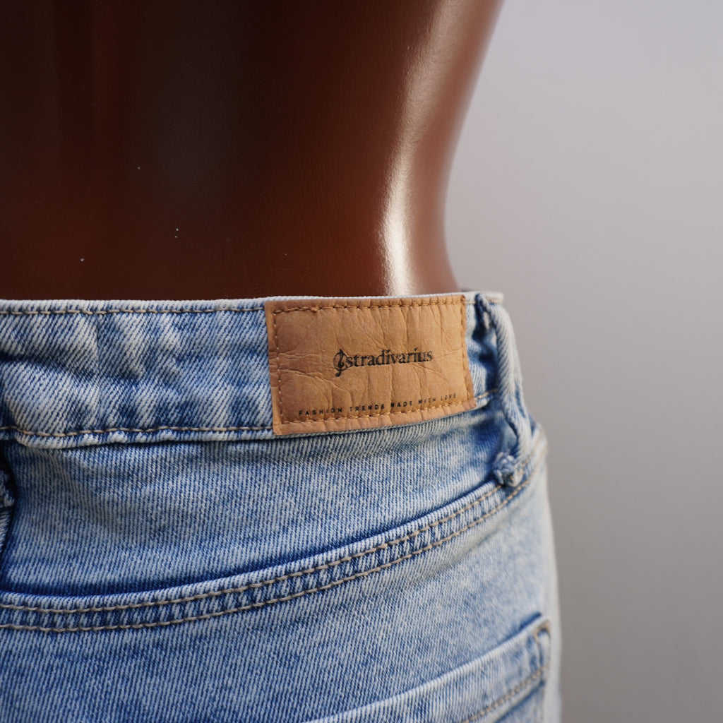 Pantalones Cortos Vaqueros Stradivarius para Mujer Usados - Azul, S