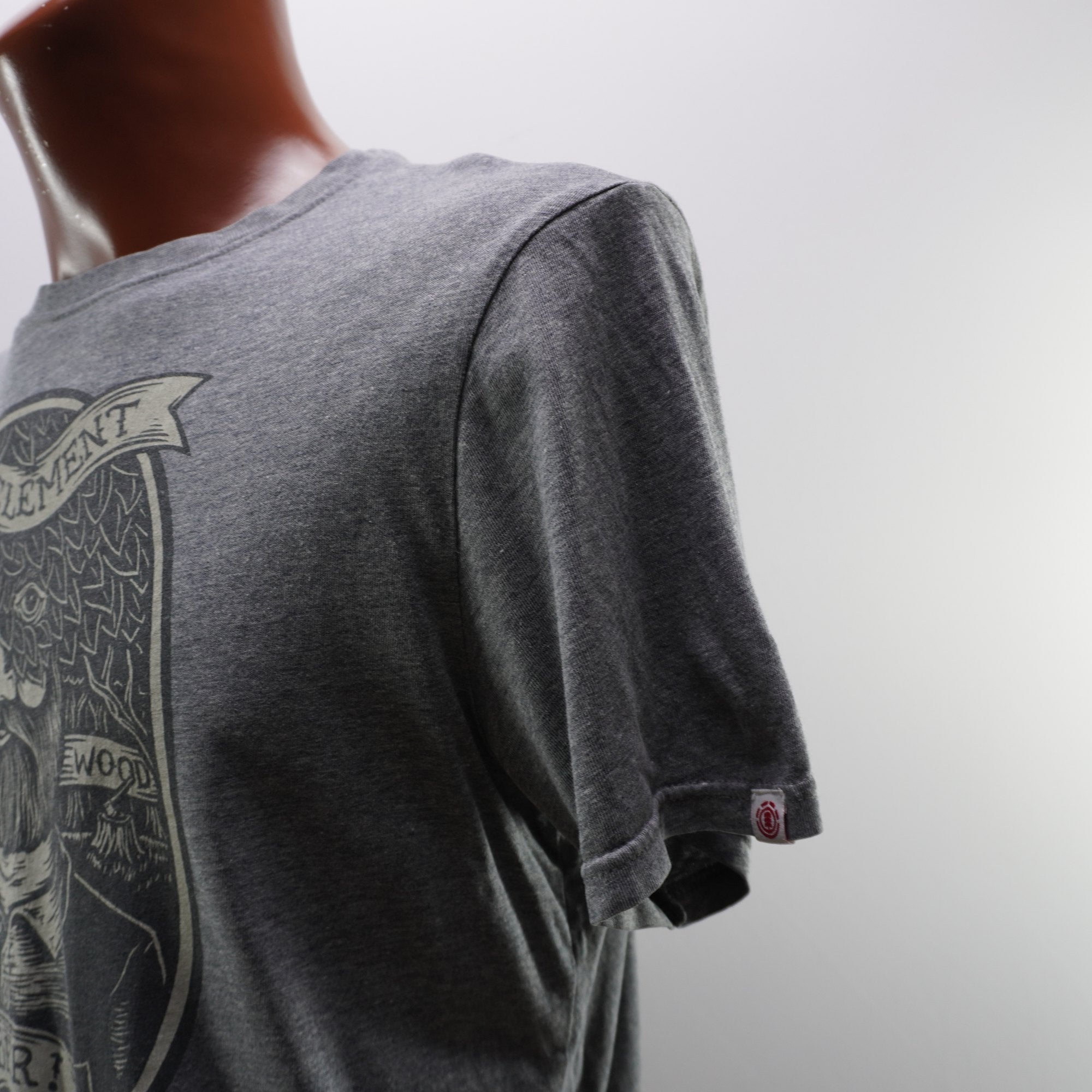 Camiseta de Manga Corta Element para Hombre Usada - Gris, M
