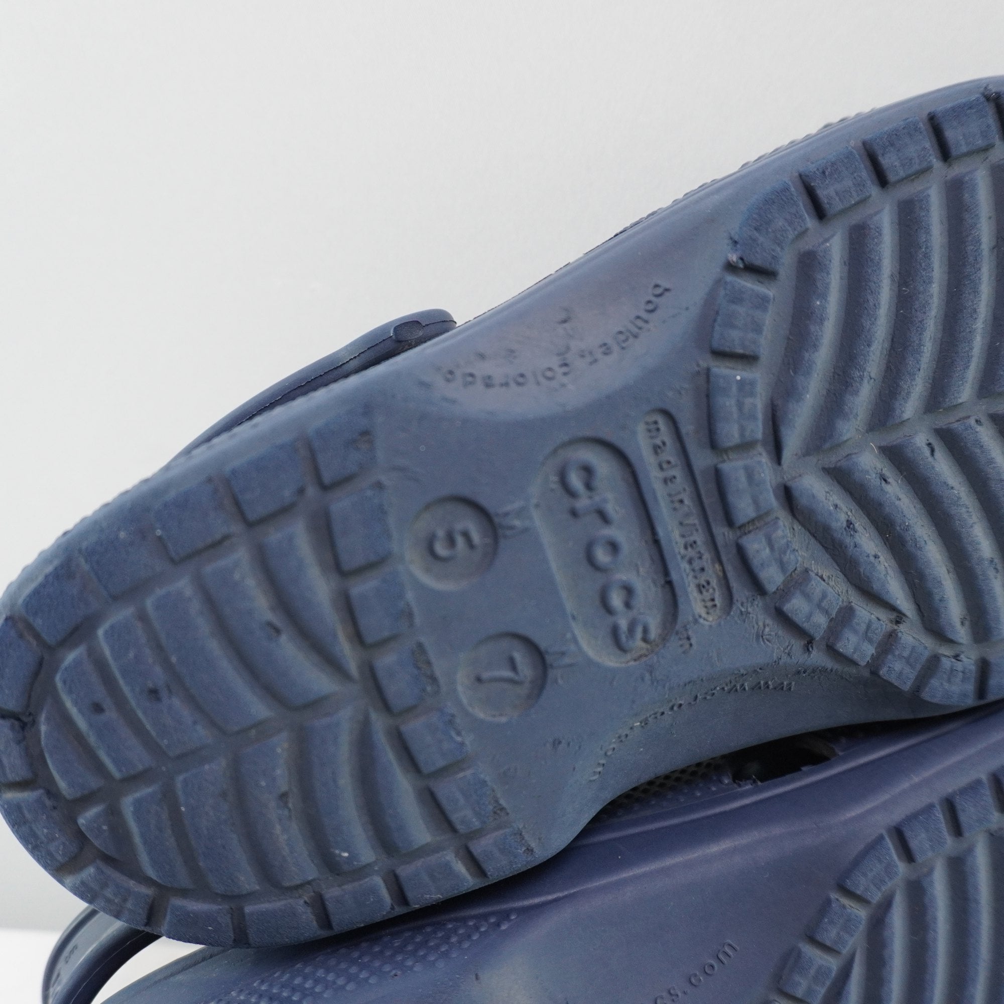 Zapatos Deportivos Crocs para Mujer Usados - Azul Marino, Muy Buen Estado