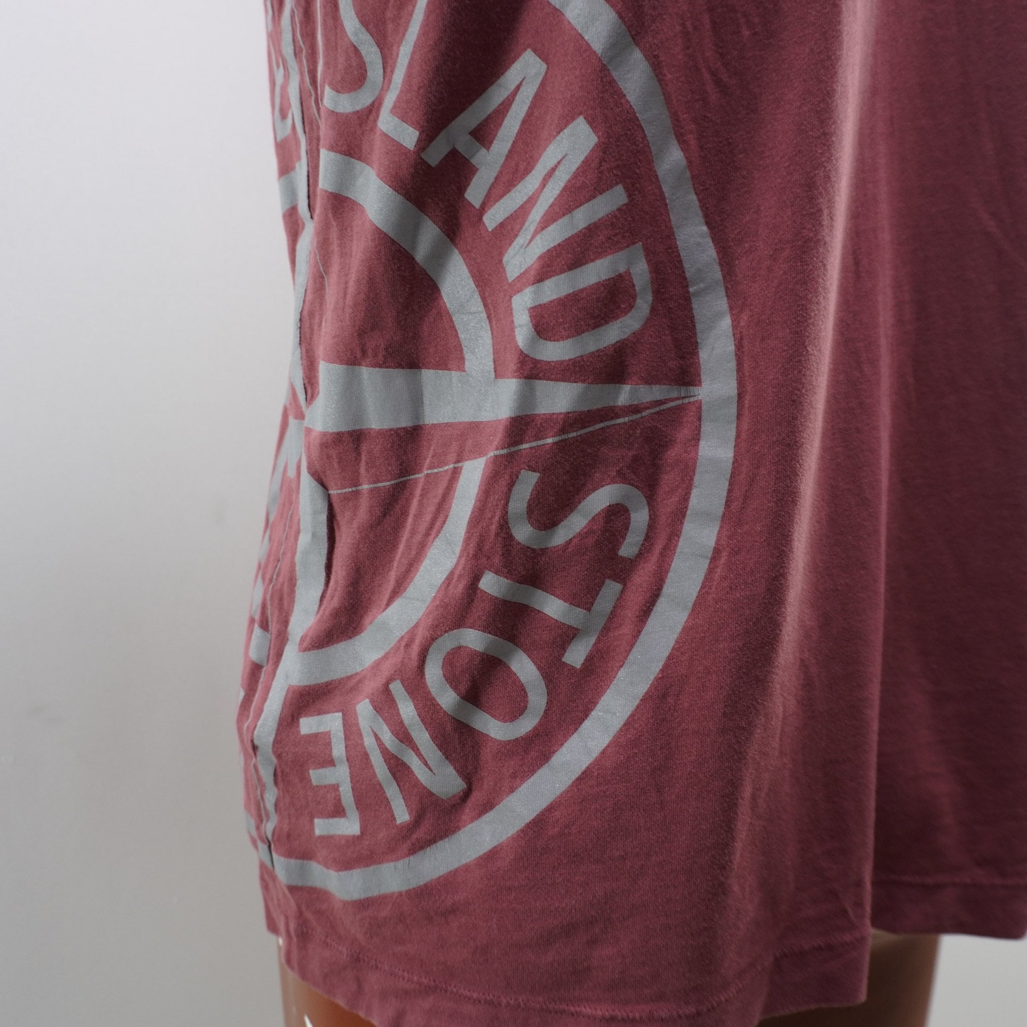 Camiseta de Manga Corta Stone Island para Hombre Usada - Roja, L