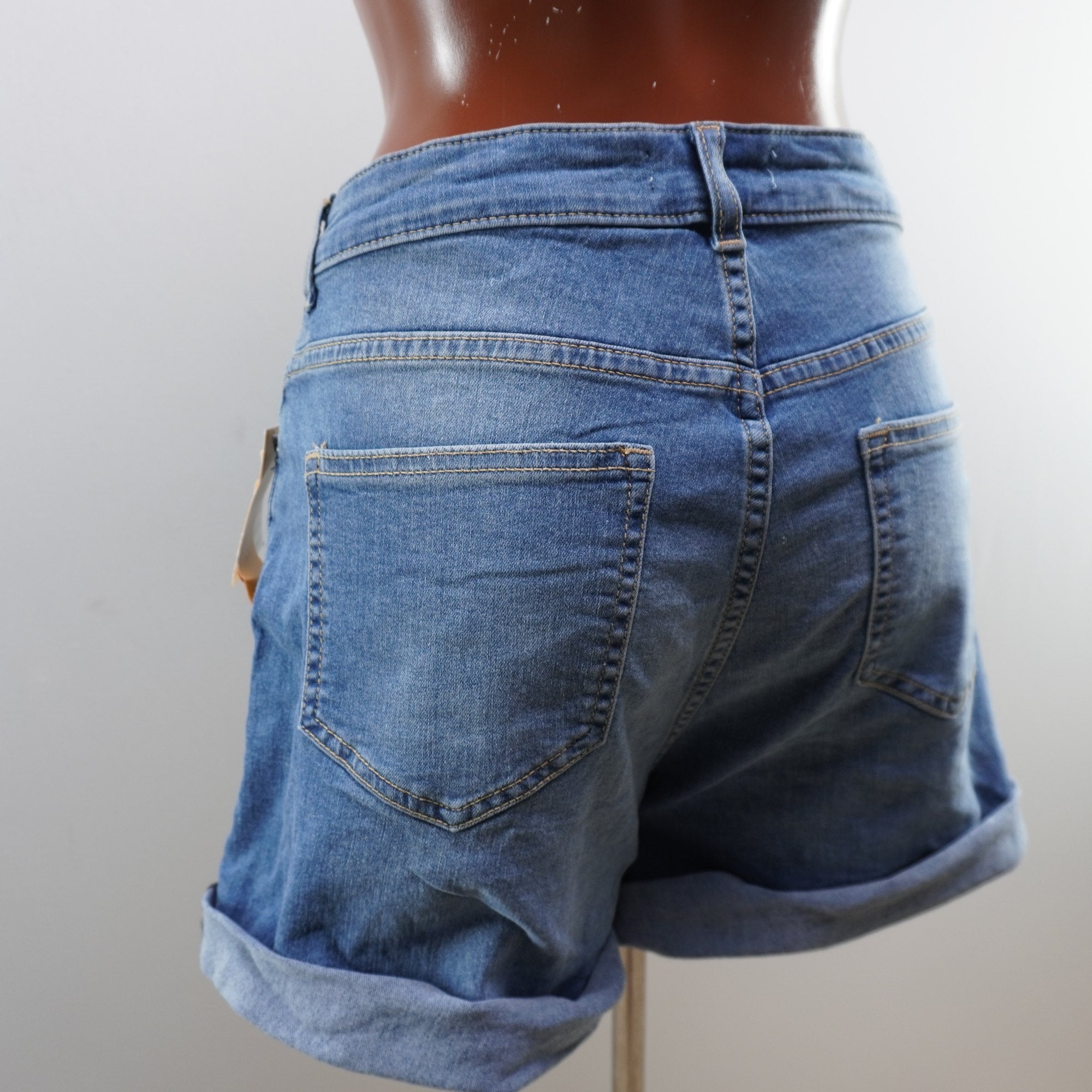 Pantalones Cortos Vaqueros H&M para Mujer Usados - Azul, XXL