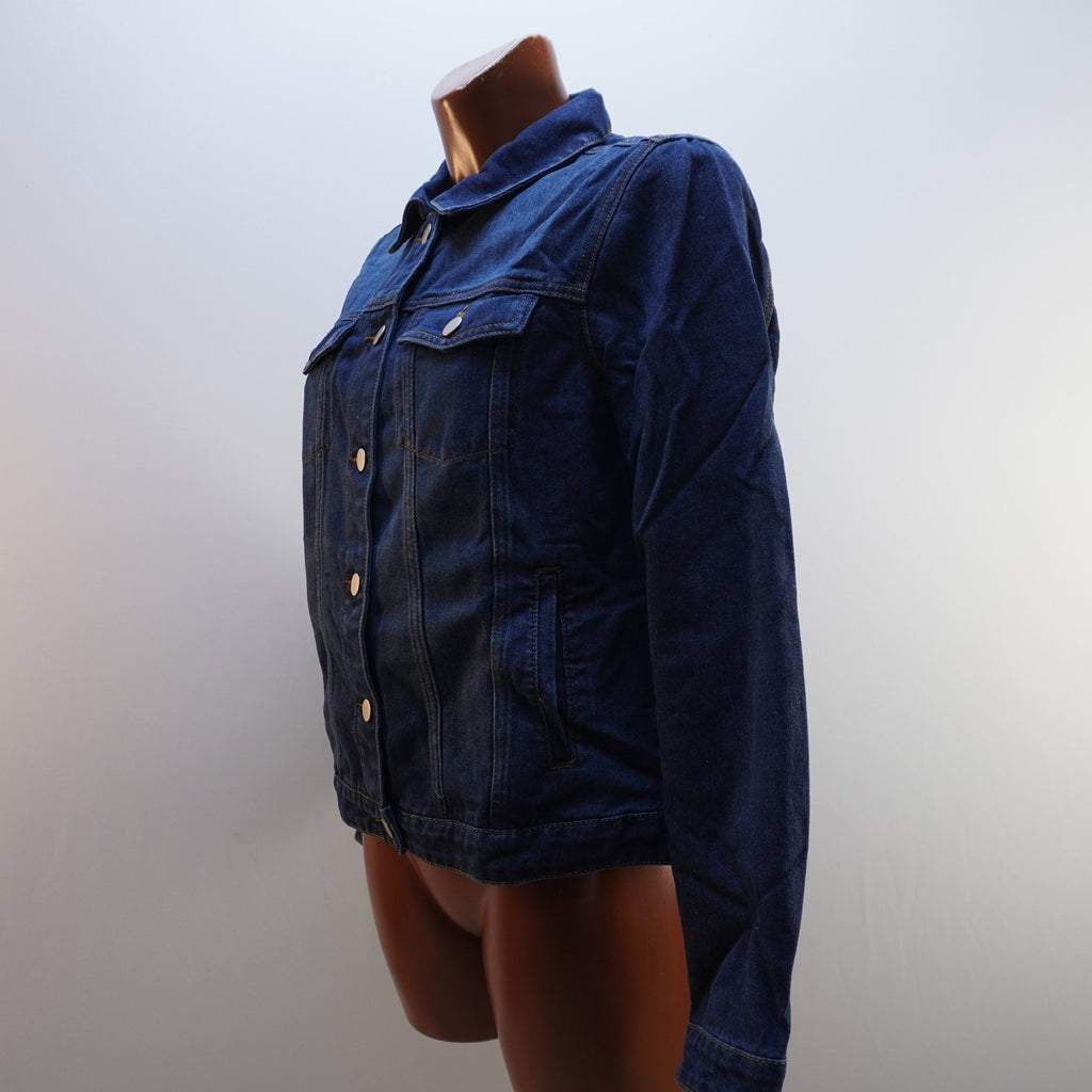 Cazadora Vaquera Italian Style para Mujer Usada - Azul Marino, M