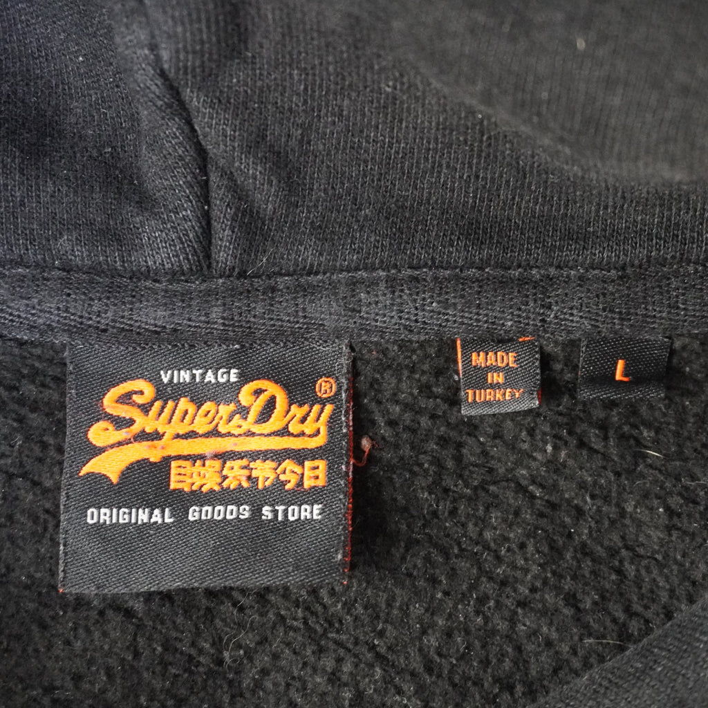 Sudadera con Capucha Superdry para Hombre Usada - Negra, L