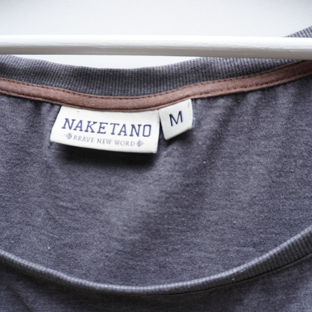 Camiseta de Manga Corta Naketano para Mujer Usada - Gris, M