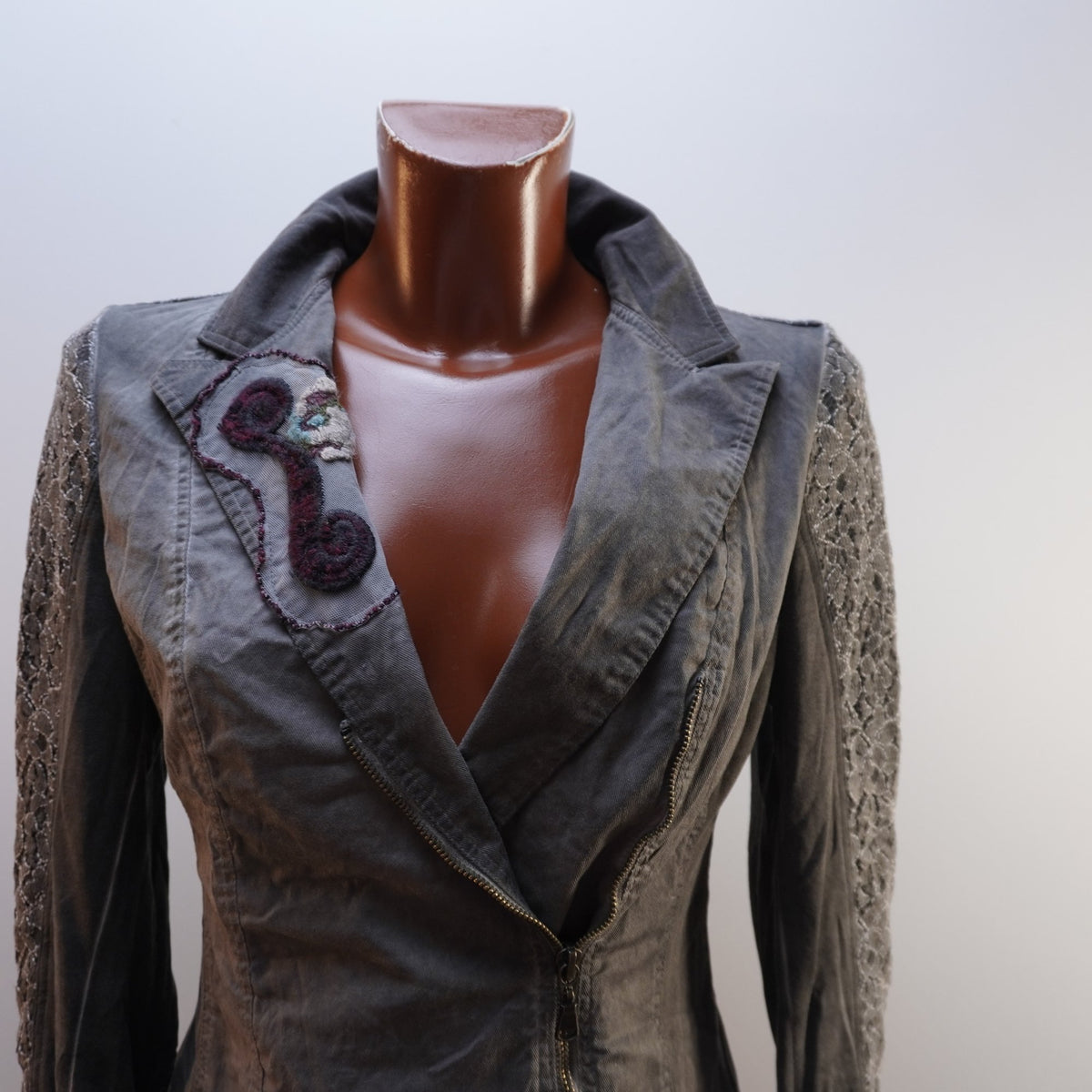 Blazer Bottega para Mujer Usado - Gris, Mediano (M)