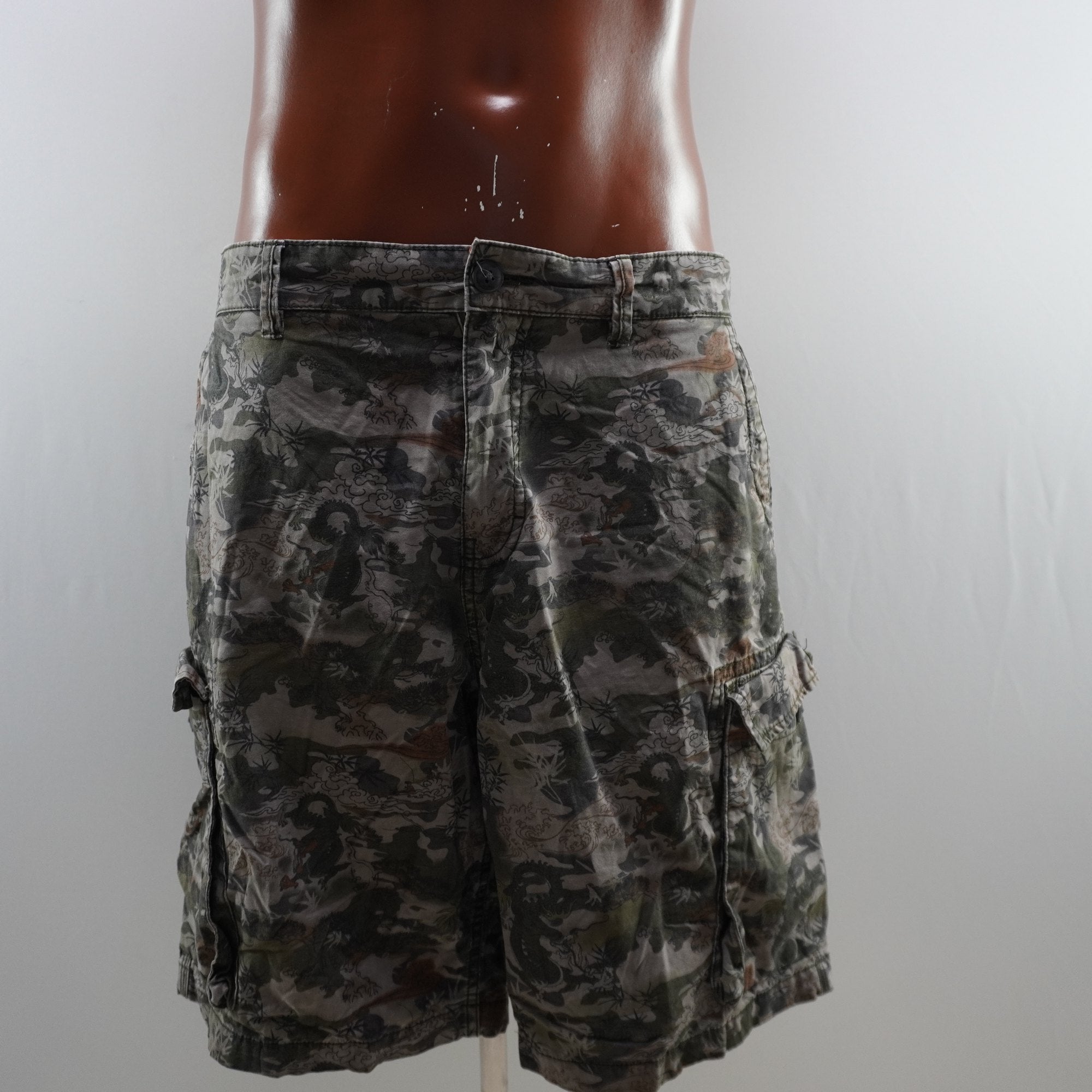 Pantalones Cortos Cargo George para Hombre Usados - Verde, XL