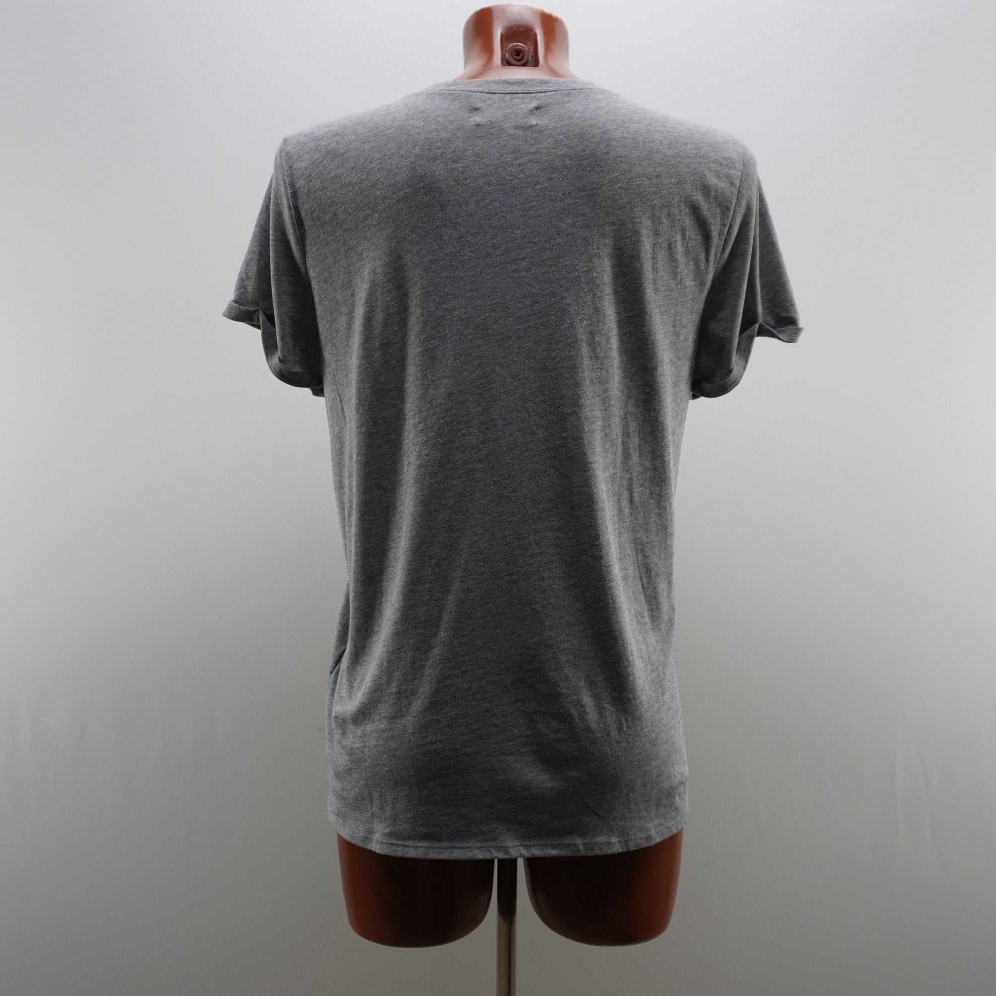 Camiseta de Manga Corta Hollister para Mujer Usada - Gris, XL