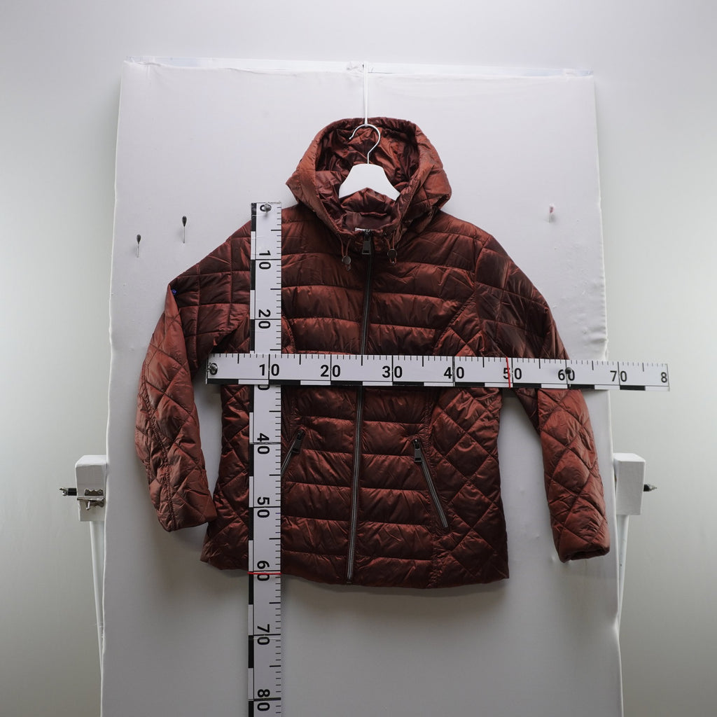 Chaqueta Acolchada Punto Roma para Mujer Usada - Marrón, S