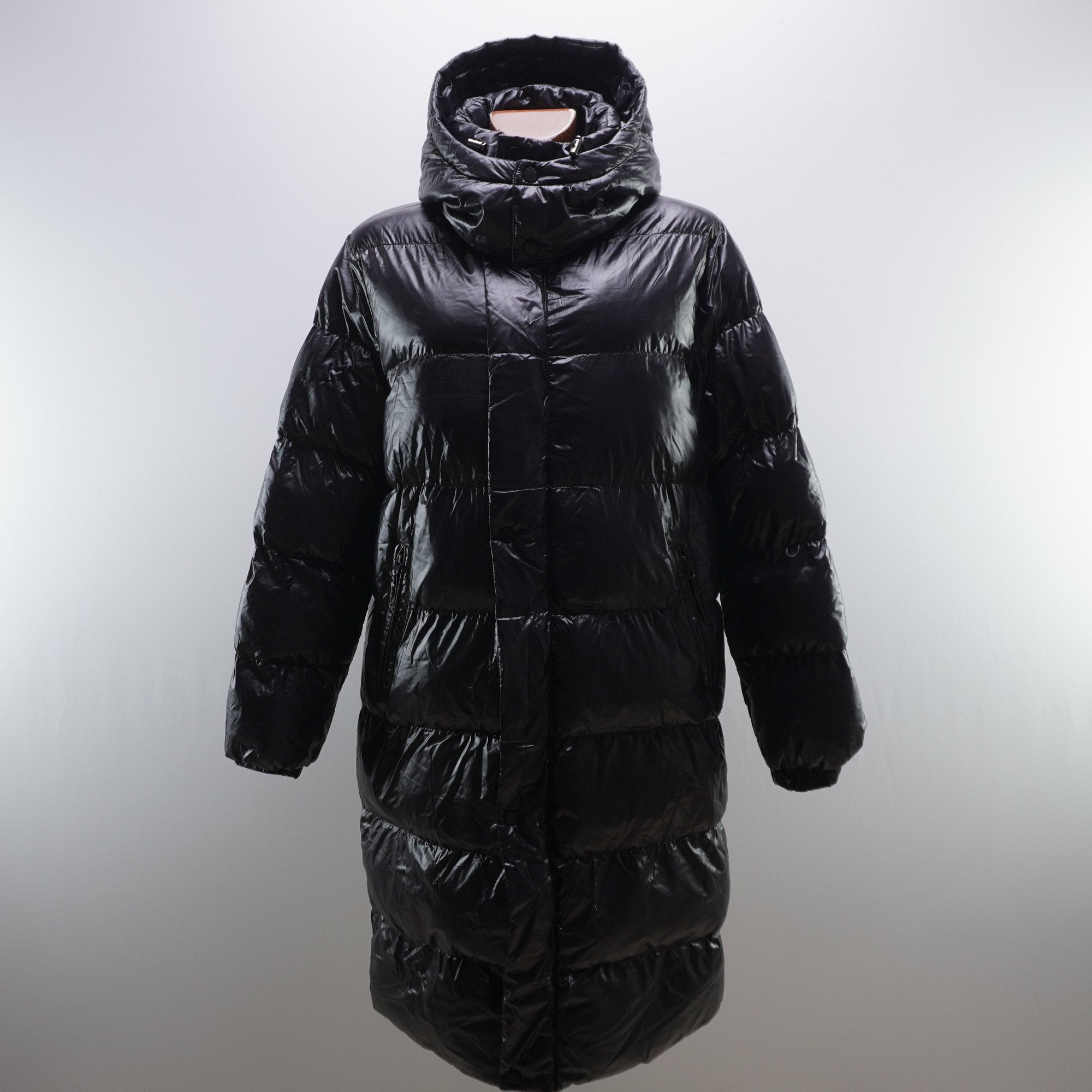 Parka Italian Style para Mujer Nueva con Etiquetas - Negra, L