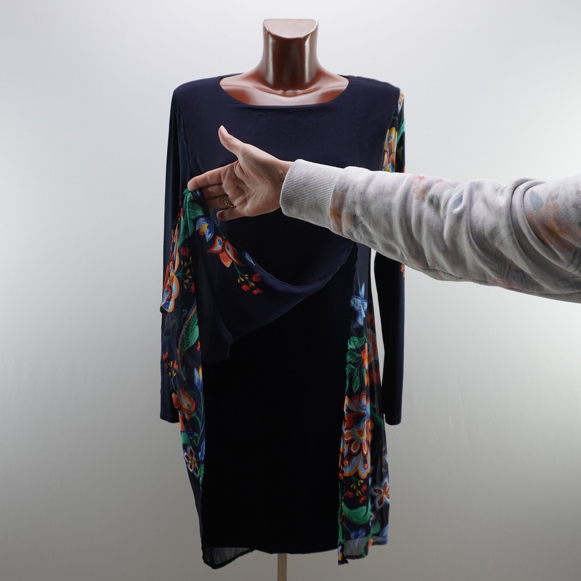 Vestido Desigual para Mujer Usado - Azul Marino, XL