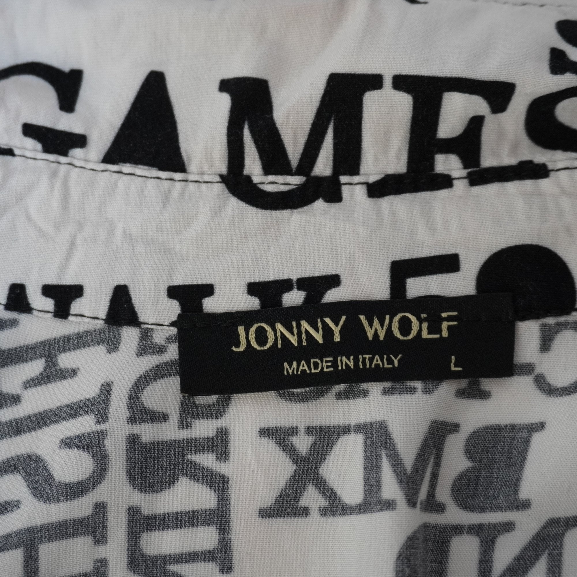 Camisa Henley Jonny Wolf para Hombre Usada - Blanca, L