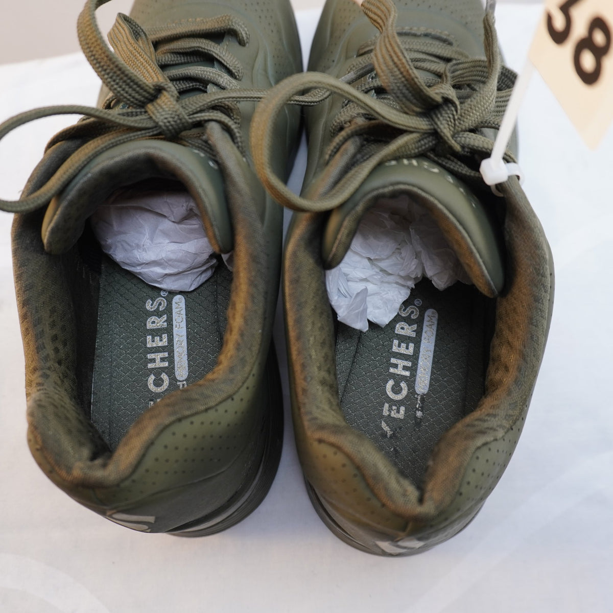 Zapatillas Skechers para Mujer Usadas - Verde, 38