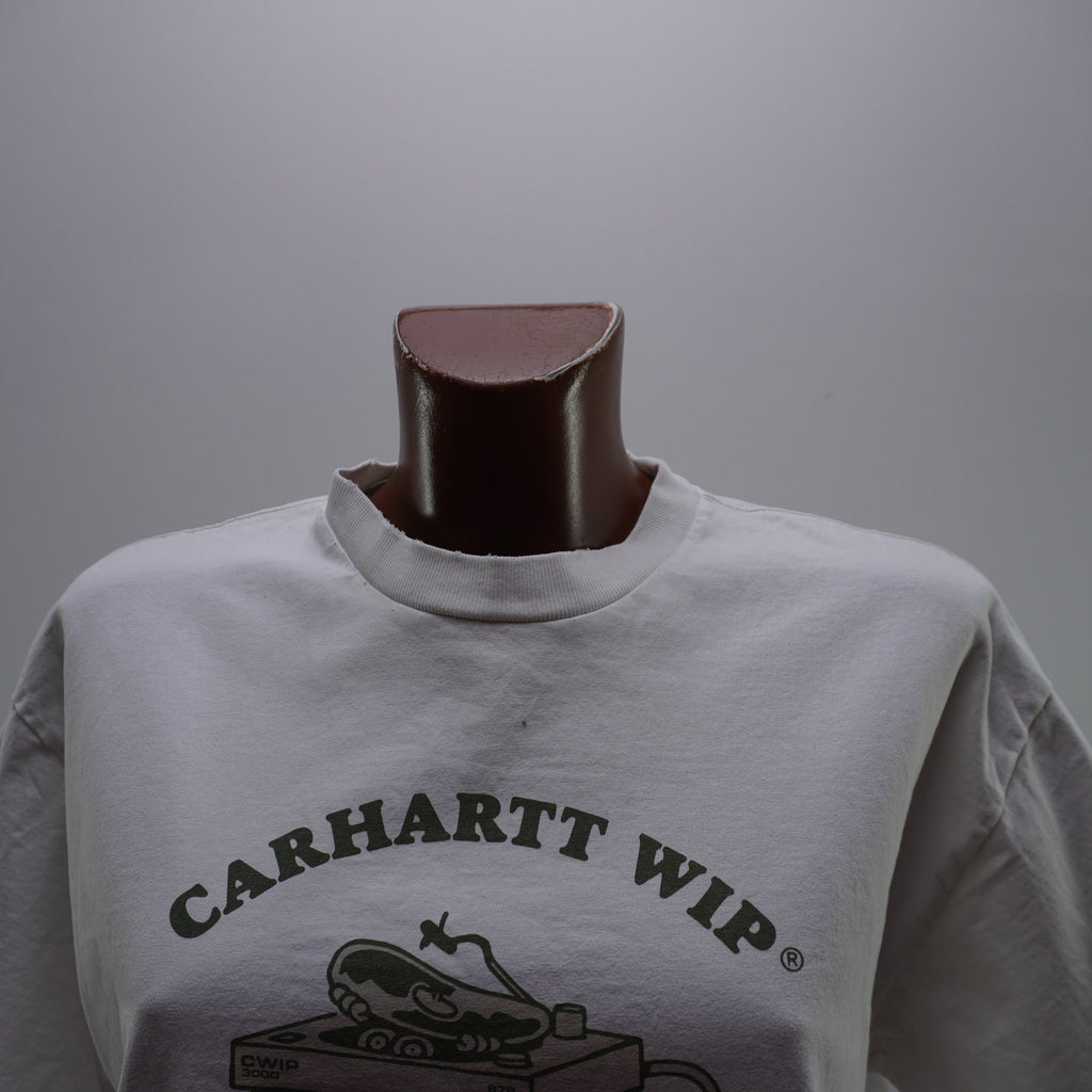 Camiseta de Manga Corta Carhartt para Hombre - Blanca, M, Usada en Muy Buen Estado