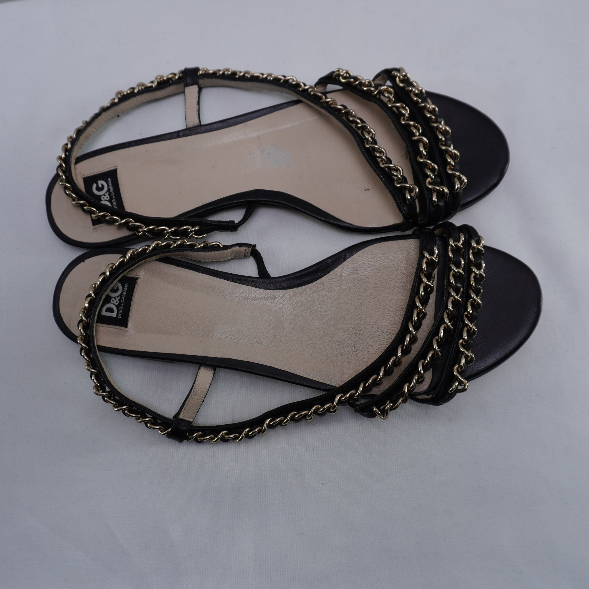 Sandalias Dolce & Gabbana para Mujer - Negro, Talla 38, Usadas en Muy Buen Estado