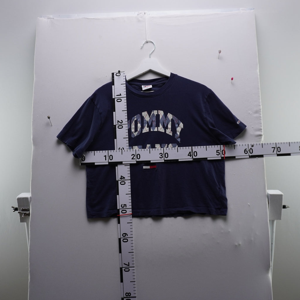 Camiseta de Manga Corta Tommy Hilfiger para Mujer Usada - Azul Marino, M