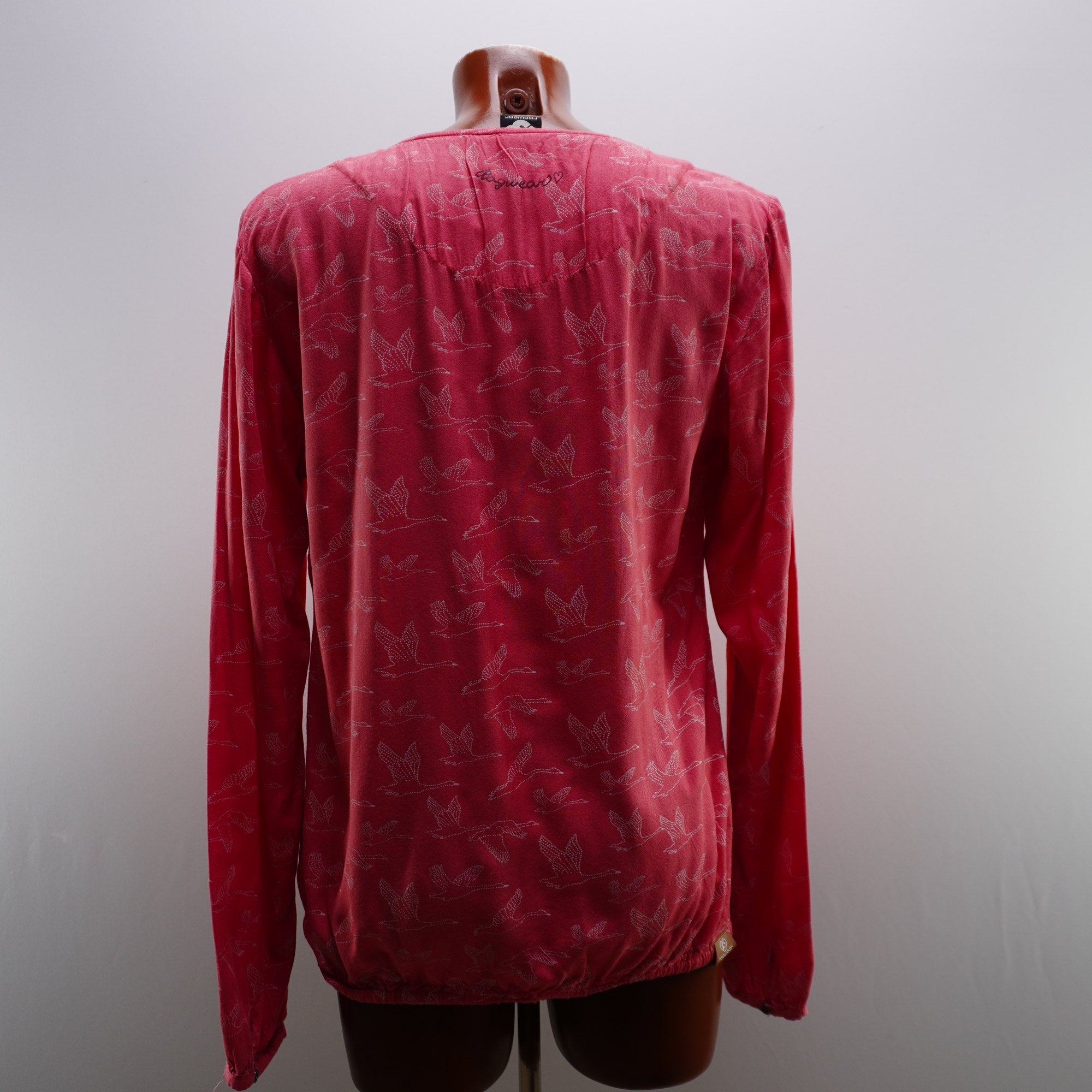 Camiseta de Manga Corta Ragwer para Mujer Usada - Roja, L