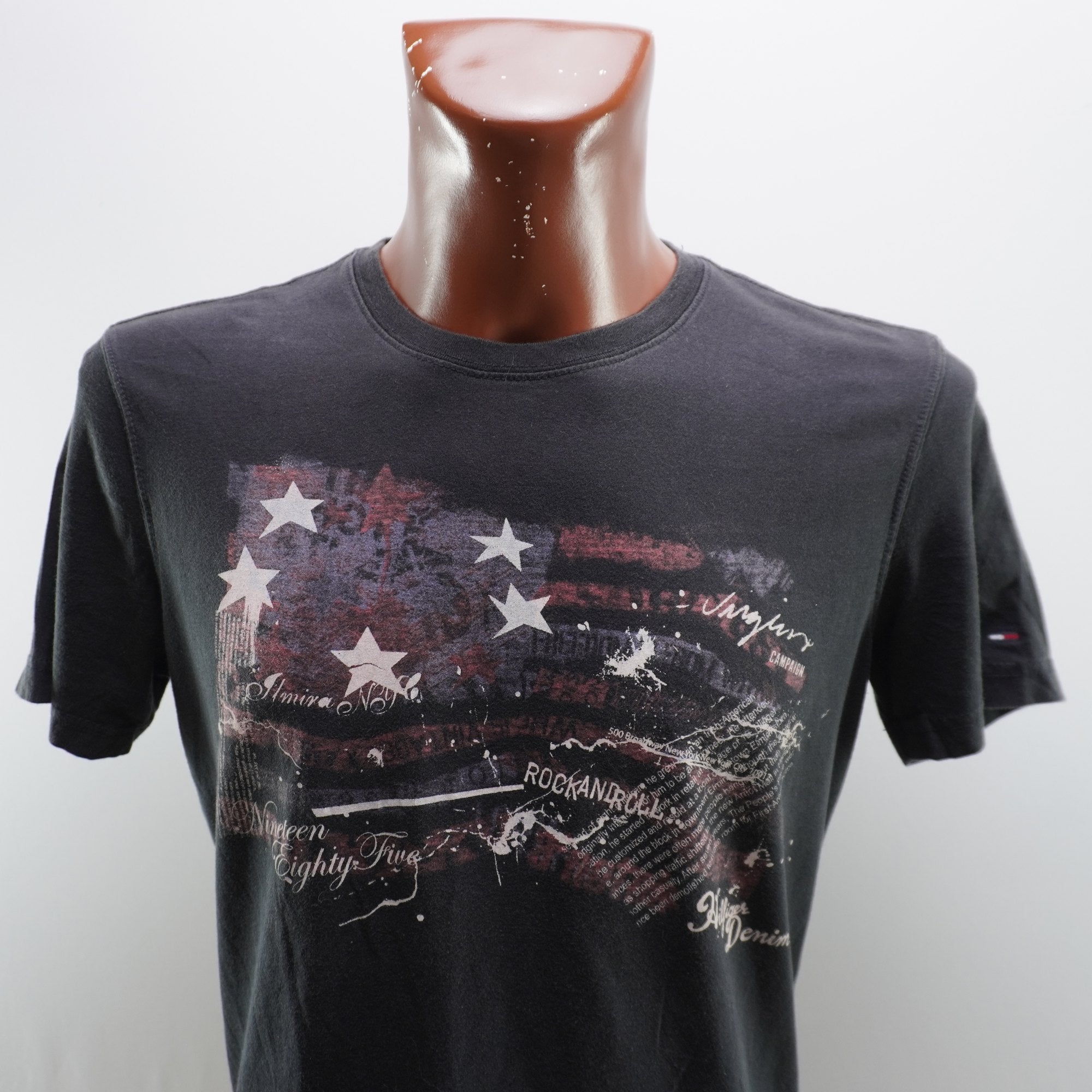 Camiseta Tommy Hilfiger para Hombre Usada - Negra, M