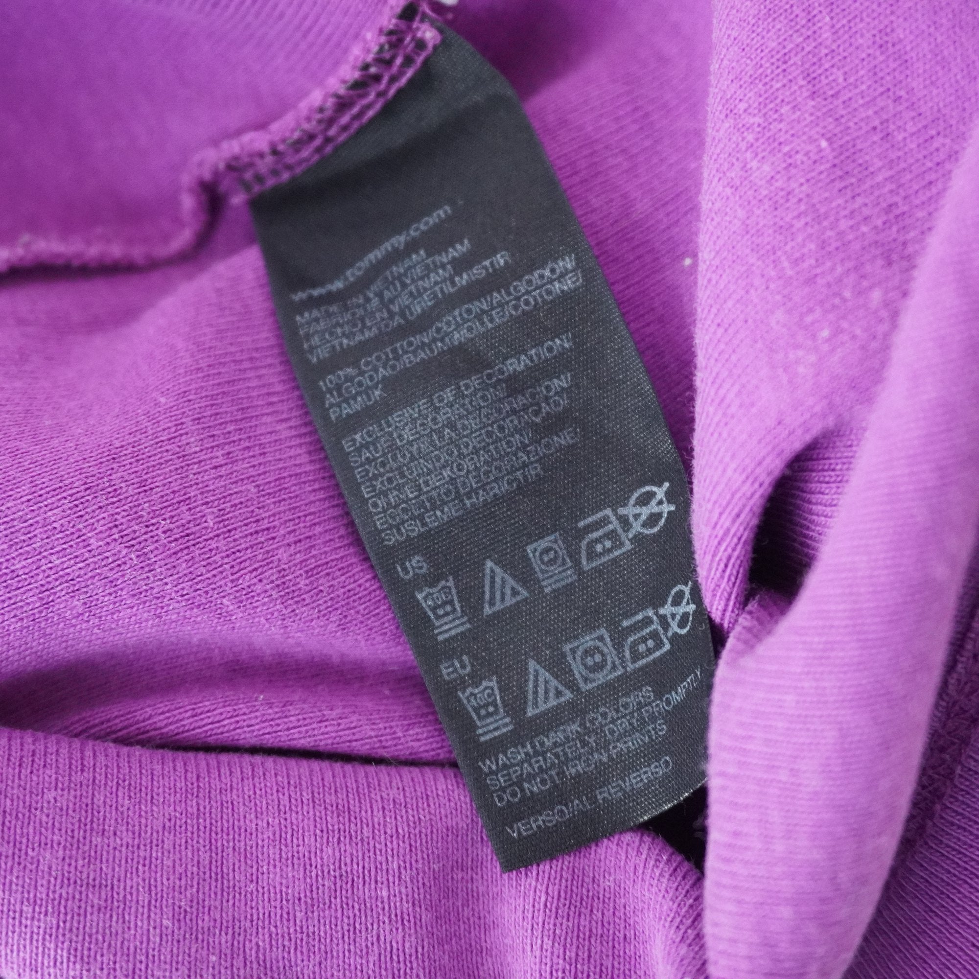 Camiseta de Manga Corta Tommy Hilfiger para Mujer Usada - Púrpura, S