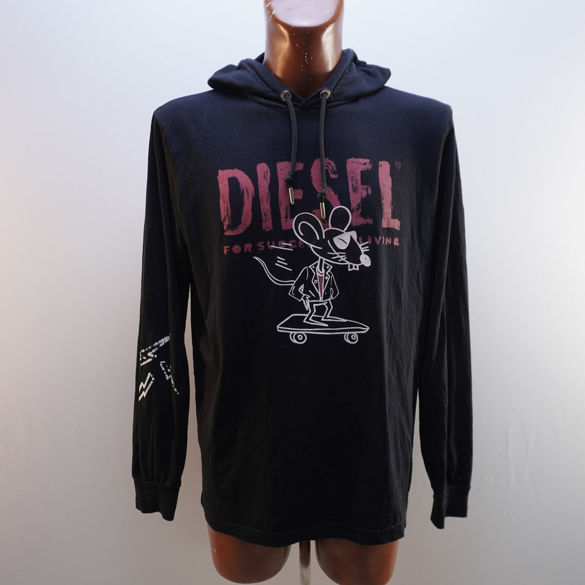 Sudadera con Capucha Diesel para Hombre Usada - Negra, L