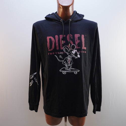 Sudadera con Capucha Diesel para Hombre Usada - Negra, L
