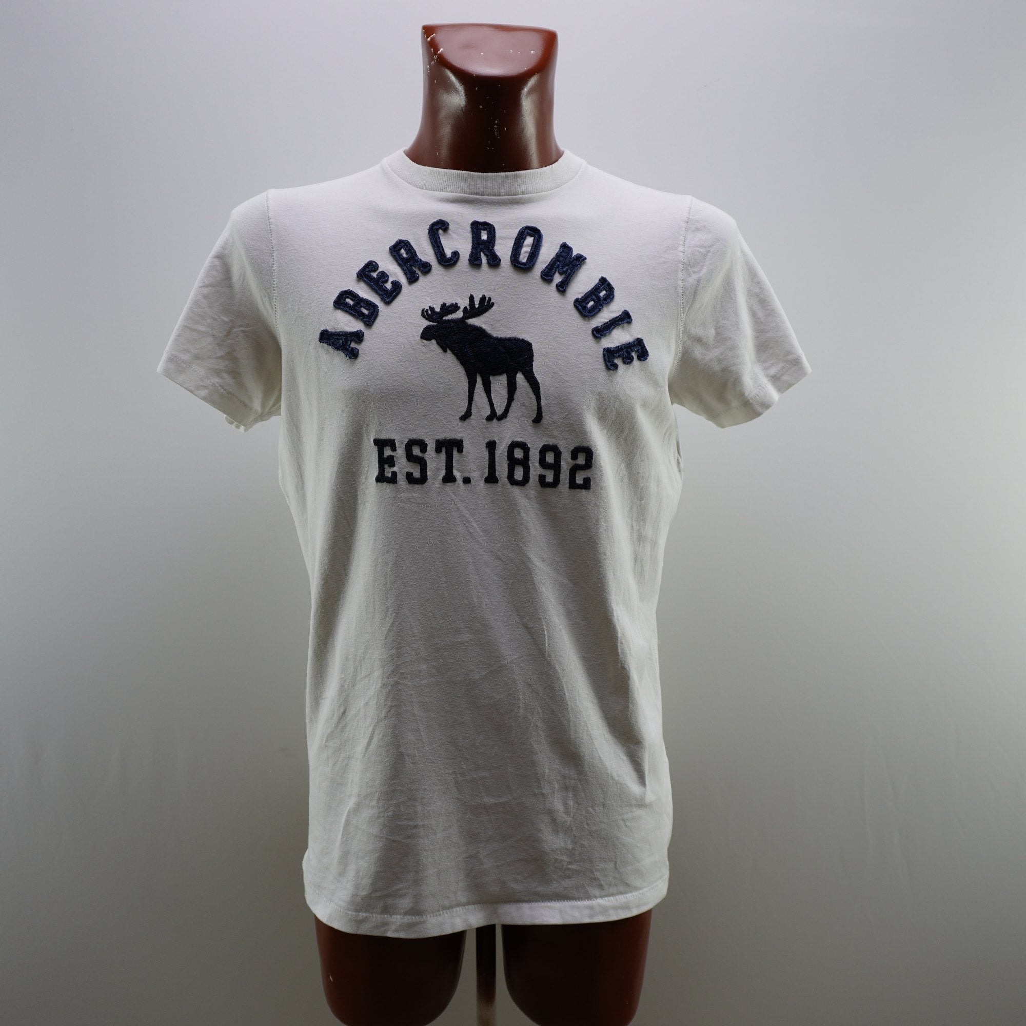 Camiseta Abercrombie & Fitch para Hombre - Blanca, L (Usada en Muy Buen Estado)
