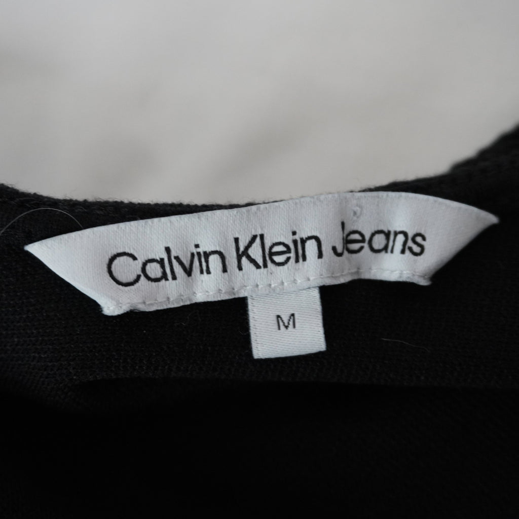Camiseta Sin Mangas Calvin Klein para Mujer - Negra, M, Usada en Muy Buen Estado