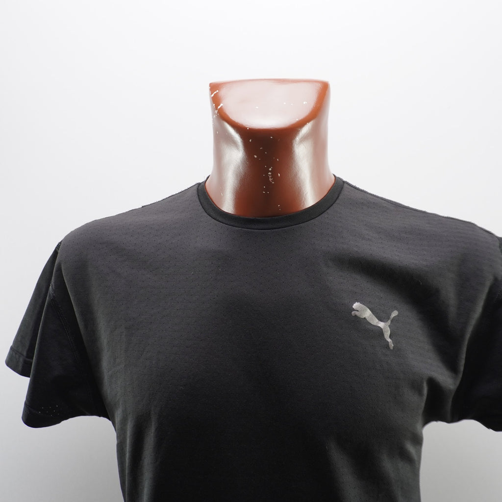 Camiseta de Manga Corta Puma para Hombre Usada - Negra, S