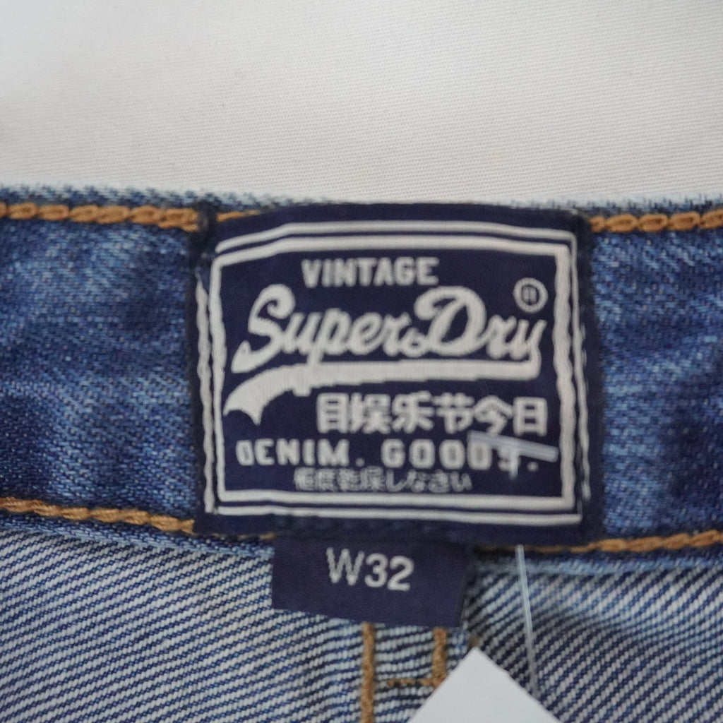Pantalones Cortos Vaqueros Superdry para Mujer Usados - Azul, L