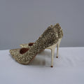 Tacones Bigtree para Mujer Nuevos - Dorado, Talla 39