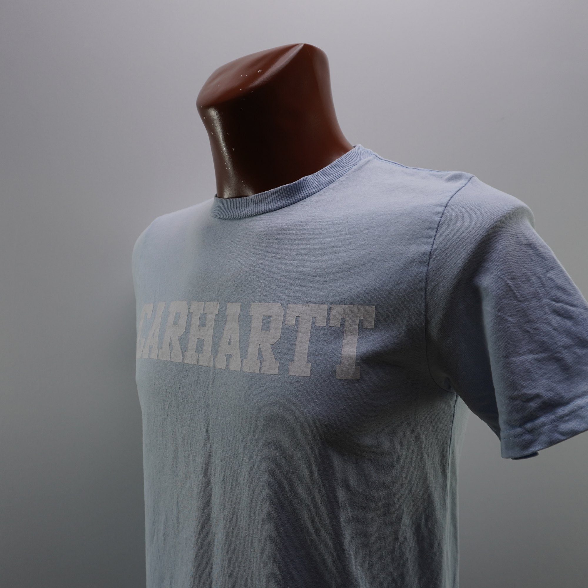 Camiseta de Manga Corta Carhartt para Hombre - Azul, S (Usada en Muy Buen Estado)