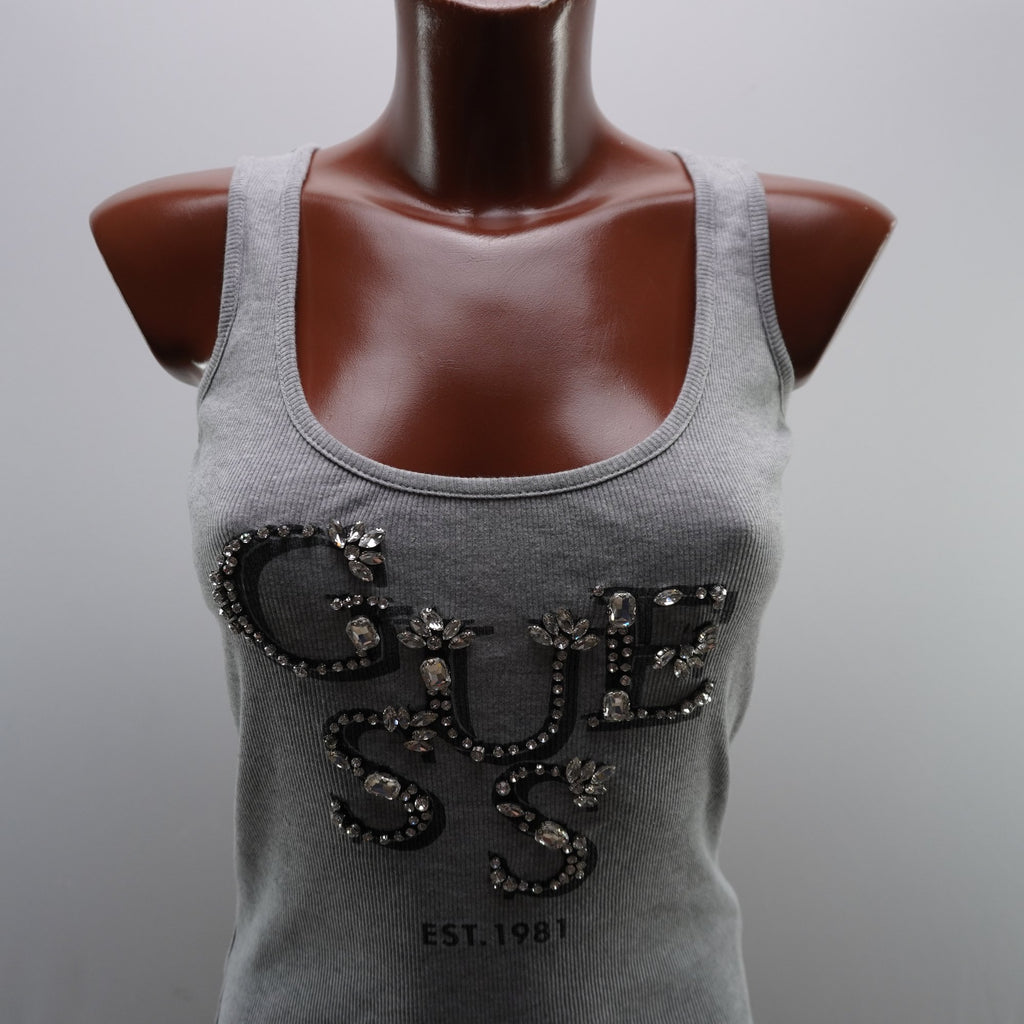 Camiseta Guess para Mujer Usada - Gris, S