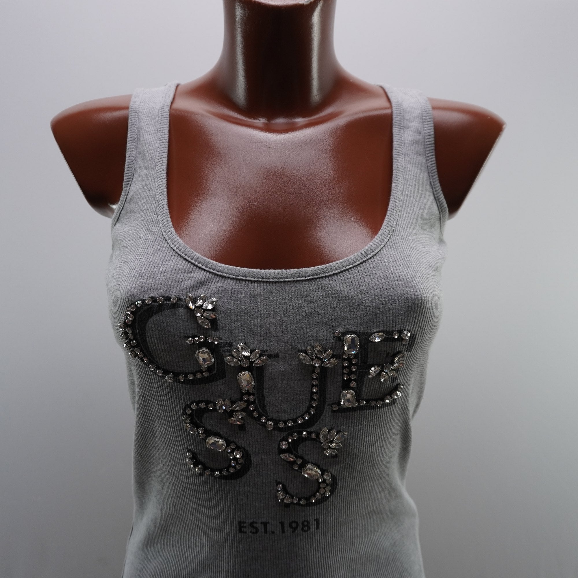 Camiseta Guess para Mujer Usada - Gris, S