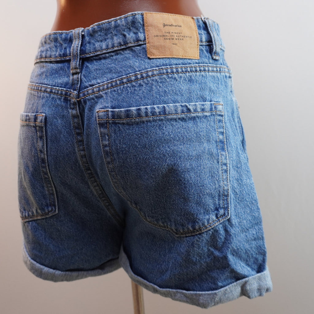 Pantalones Cortos Vaqueros Stradivarius para Mujer Usados - Azul, L