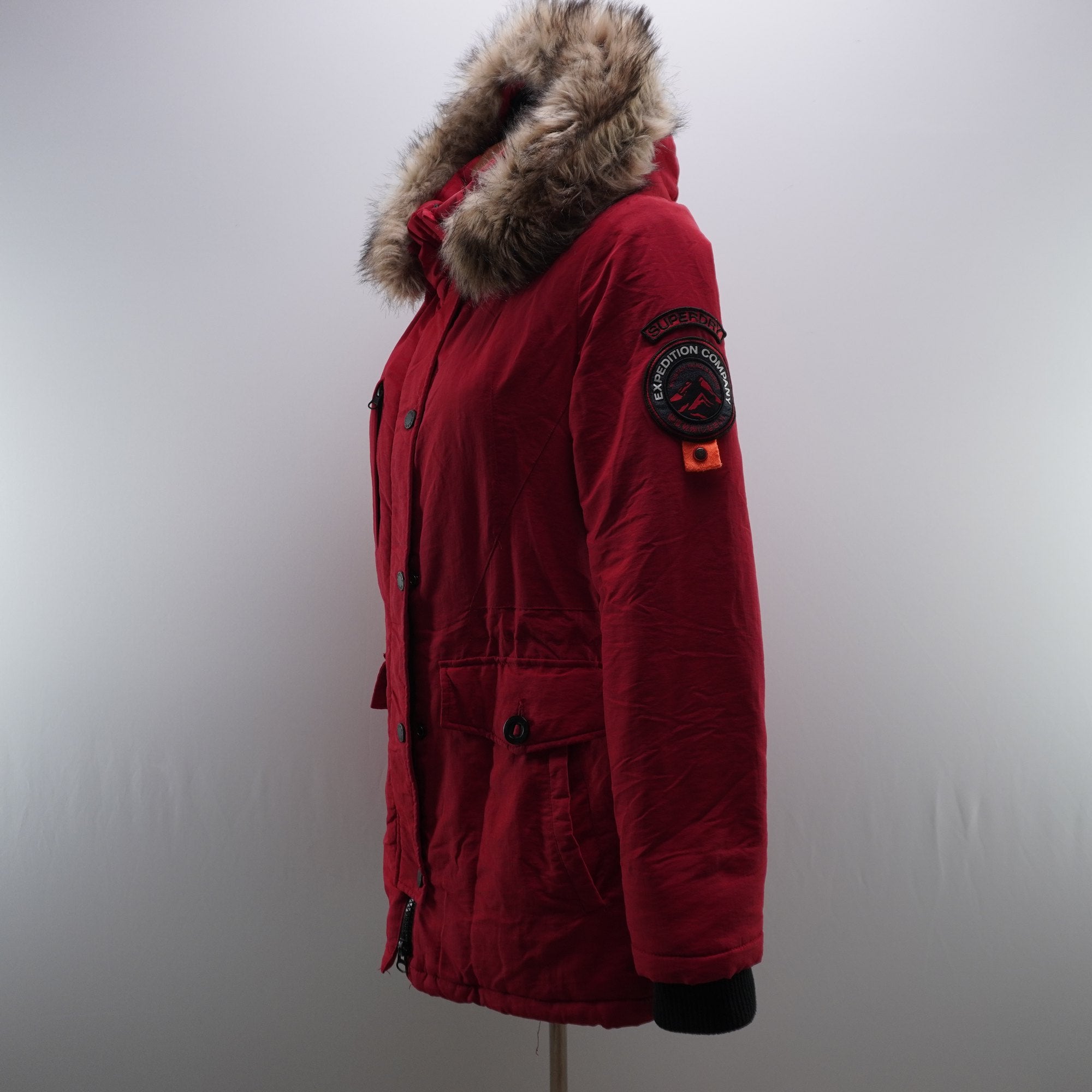 Parka Superdry para Mujer Usada - Roja, M