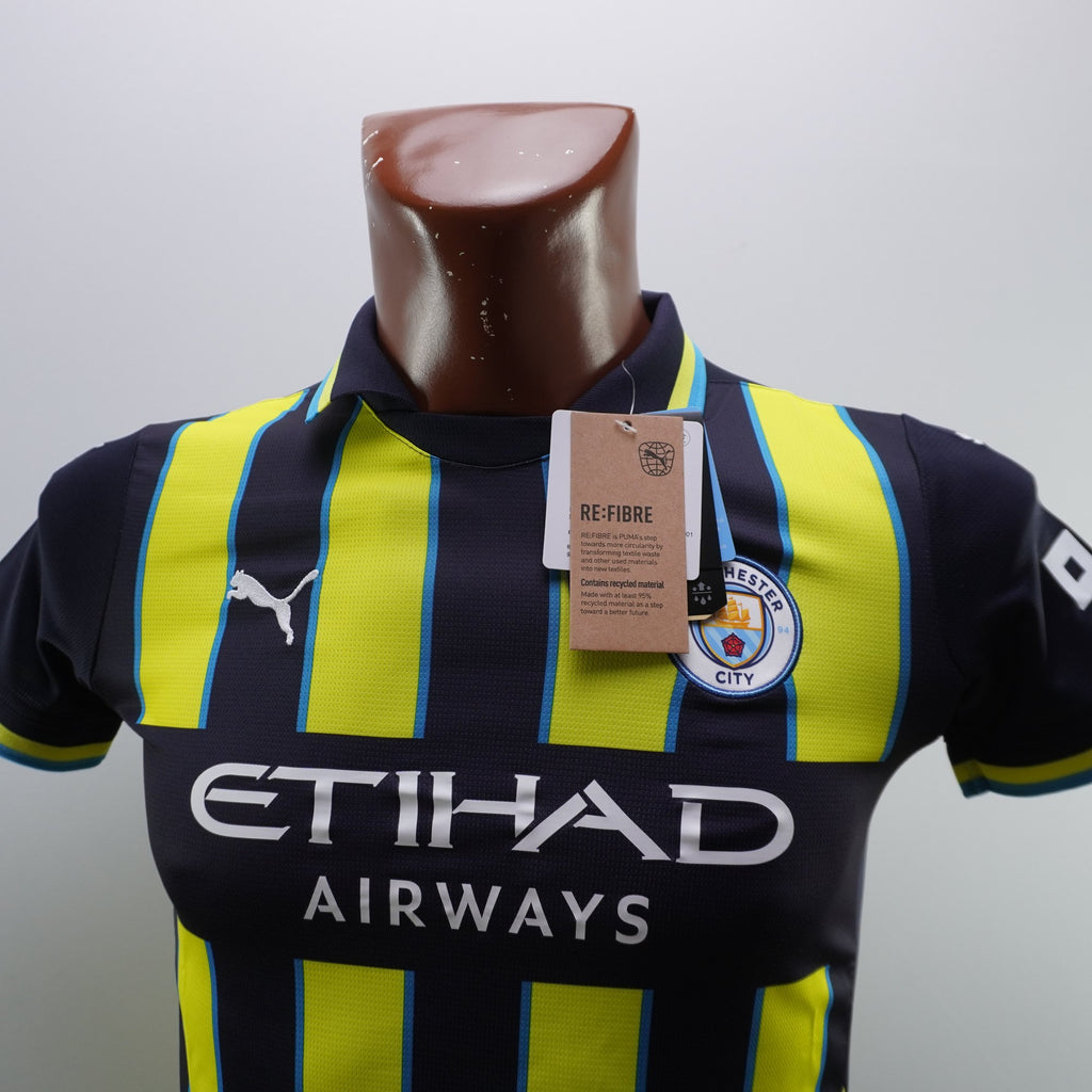 Camiseta de Manga Corta Puma Manchester para Niños Usada - Negra, Talla 152