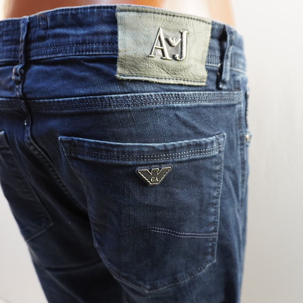 Vaqueros Armani Jeans para Hombre Usados - Azul Marino, XL
