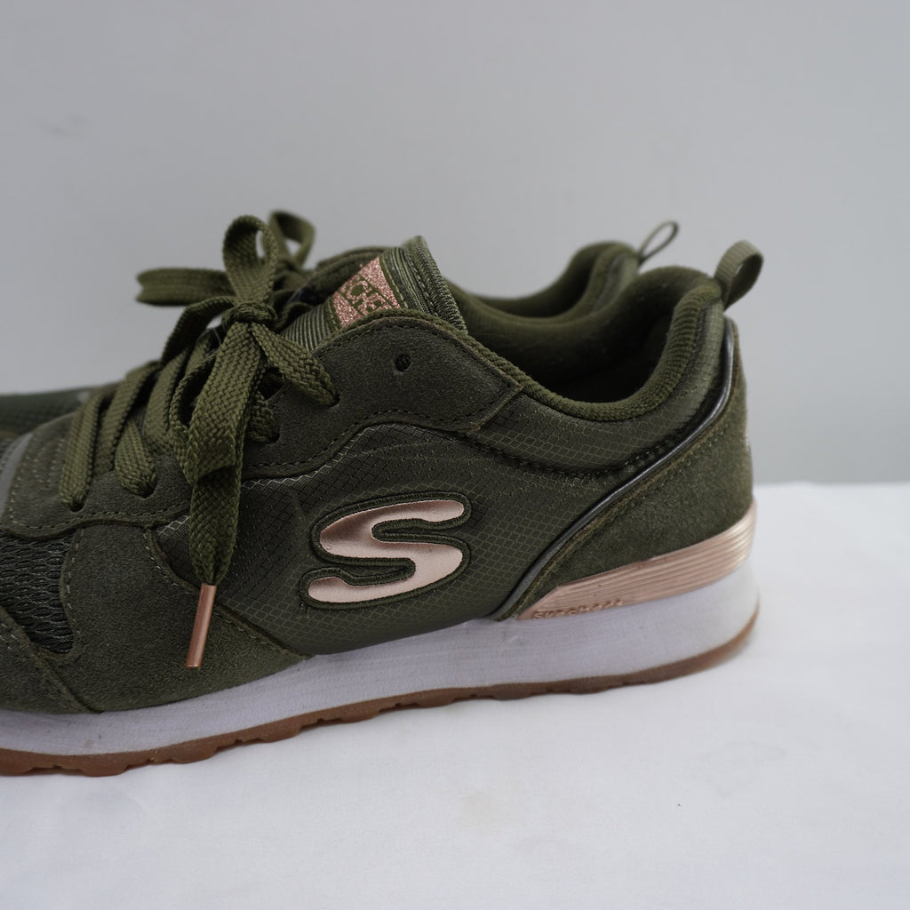 Zapatillas Skechers para Mujer Usadas - Verde, 38.5