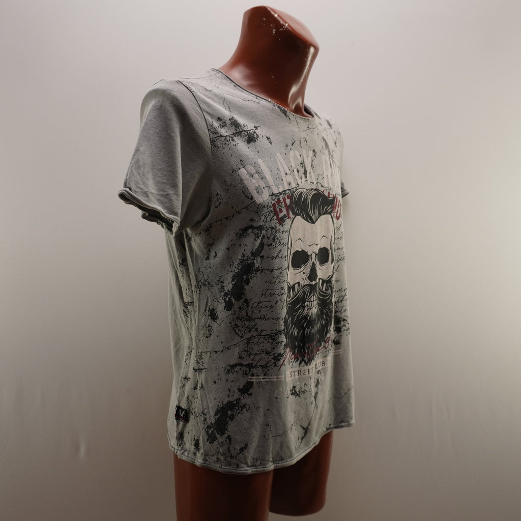 Camiseta de Manga Corta Much More para Hombre Usada - Gris, M