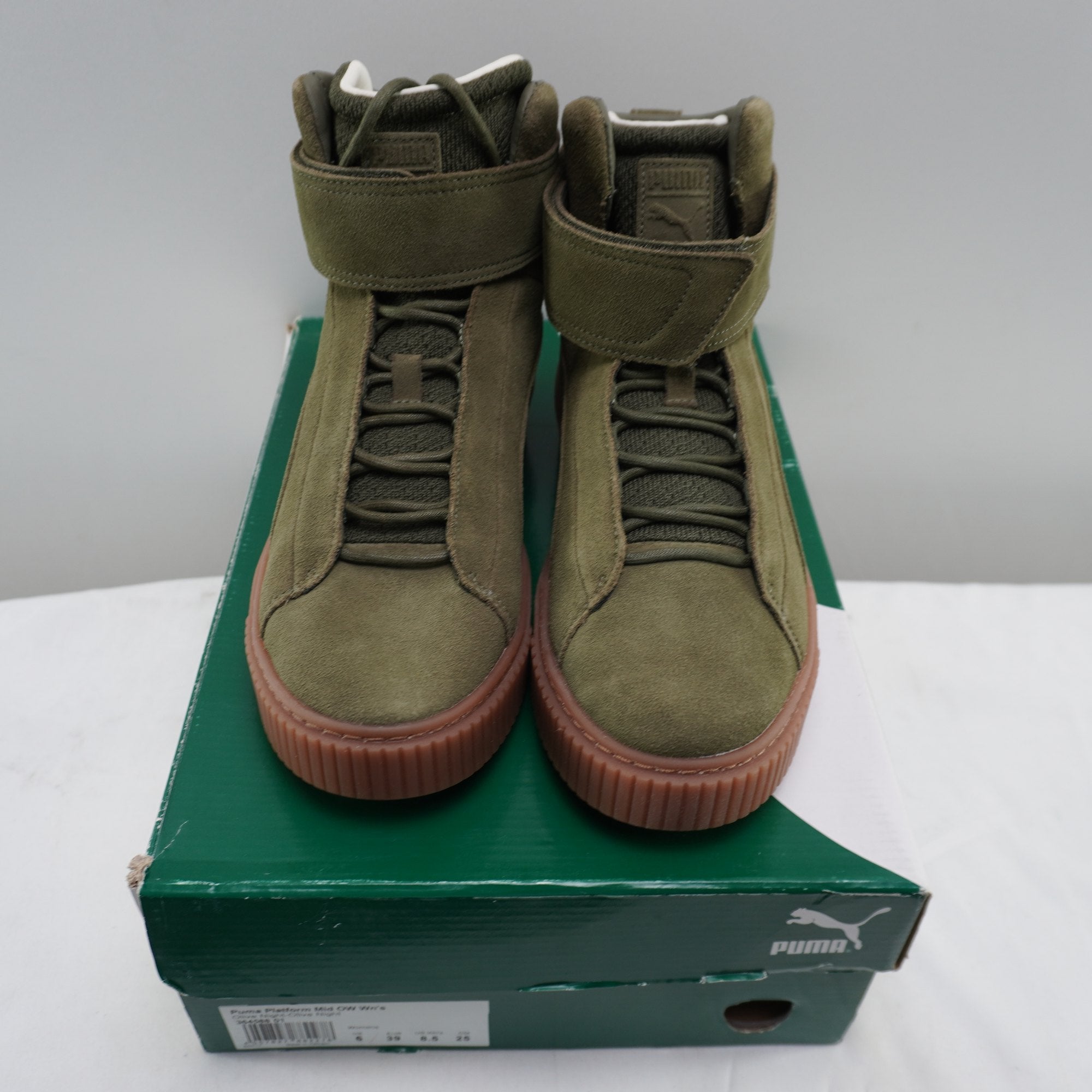 Zapatillas Puma para Mujer Usadas - Verde, Talla 39