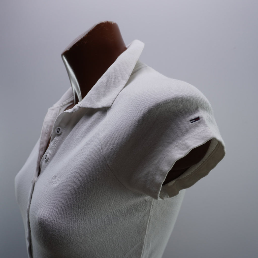 Camiseta de Manga Corta Tommy Hilfiger para Mujer Usada - Blanco, S