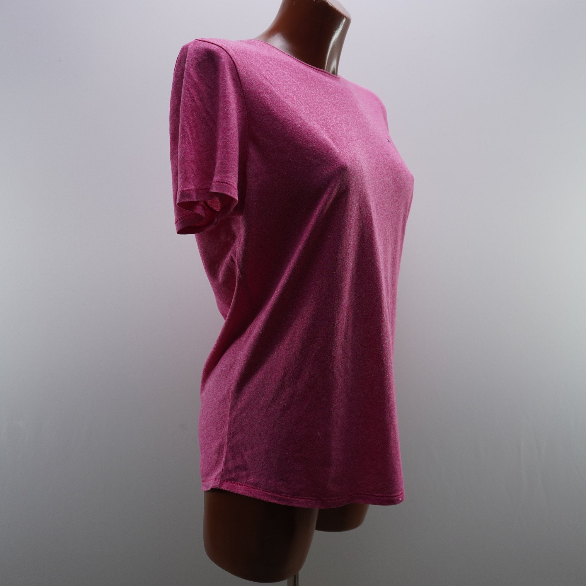 Camiseta de Manga Corta Tommy Hilfiger para Mujer - Rosa, M, Usada en Muy Buen Estado
