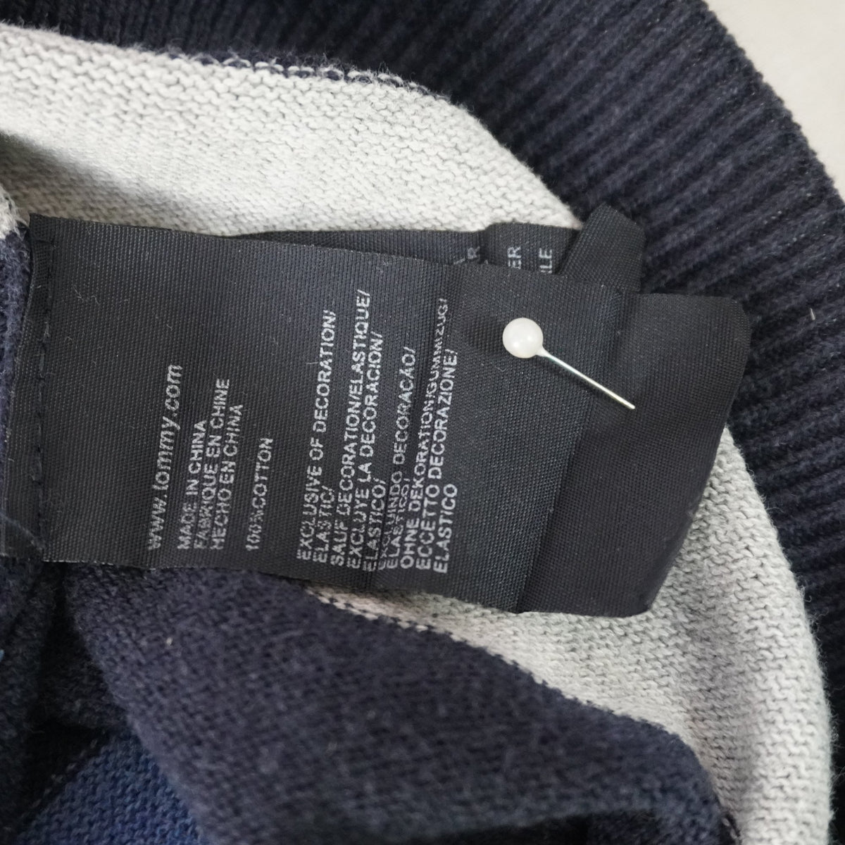 Sudadera con Capucha Tommy Hilfiger para Hombre Usada - Azul Marino, XL