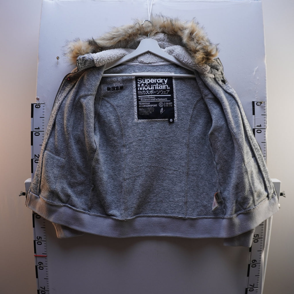 Sudadera con Capucha Superdry para Mujer Usada - Gris, XL