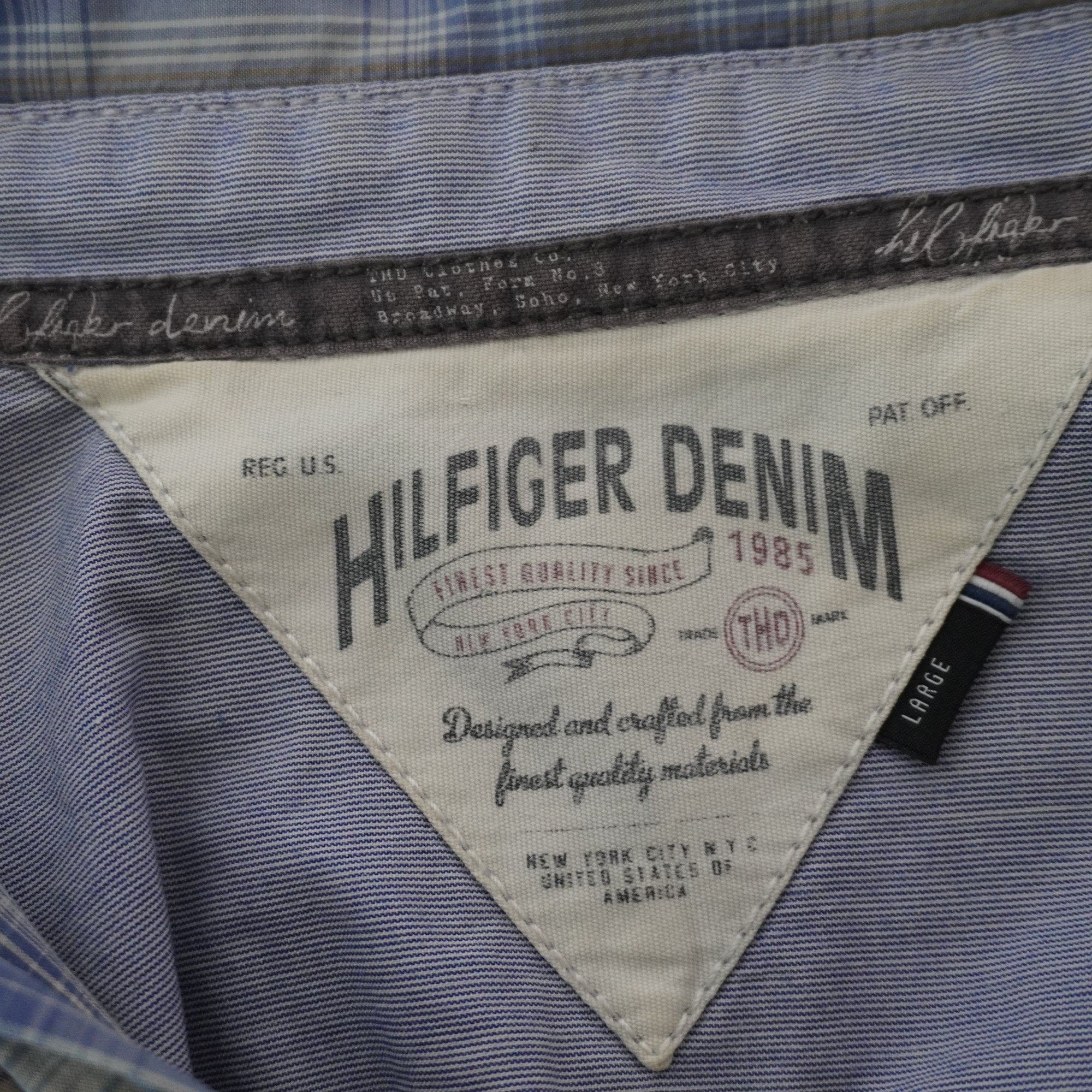 Camisa Tommy Hilfiger para Hombre Usada - Azul, L